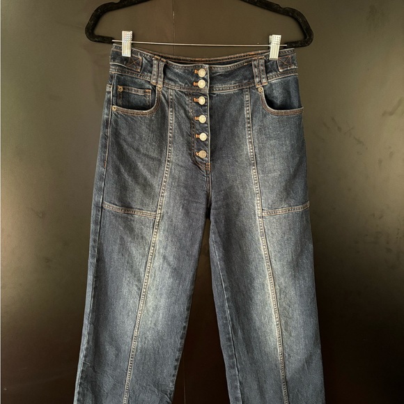 Ulla Johnson Billie Pant - size 6 - dark denim jean with button fly - Picture 4 of 7